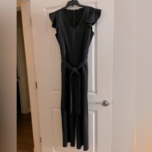 New w/Tags!! Tahari Jumpsuit w/ Ruffle Cap Sleeve.